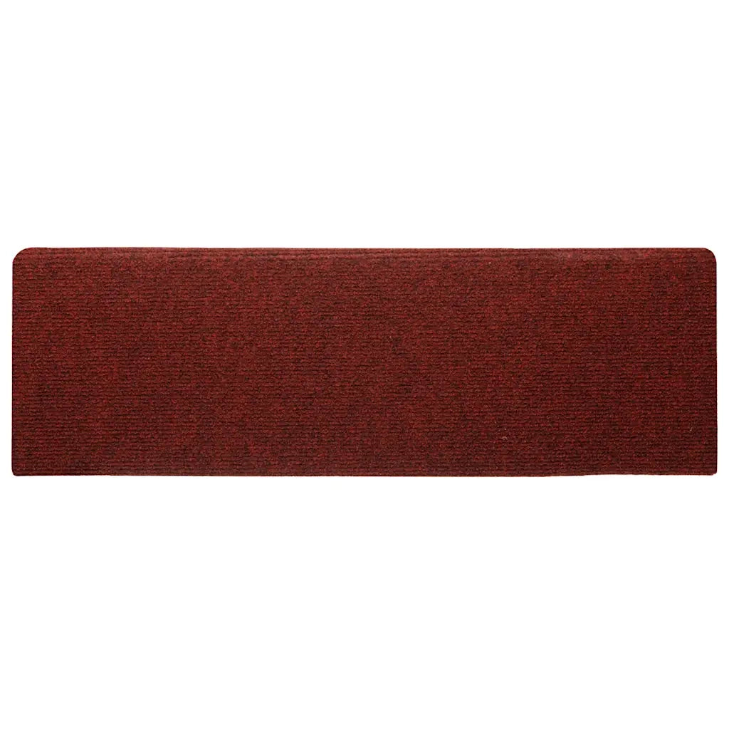 Tappetini Autoadesivi per Scale 30 pz Rossi 65x21x4 cm