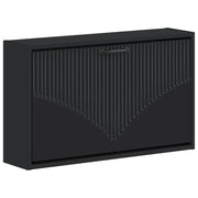 Mobiletto per Scarpe da Muro HOORN 71 x 17 x 43 cm Nero 897286