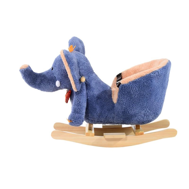 ELEFANTE A DONDOLO PER BAMBINI A FORMA DI ELEFANTE BLU