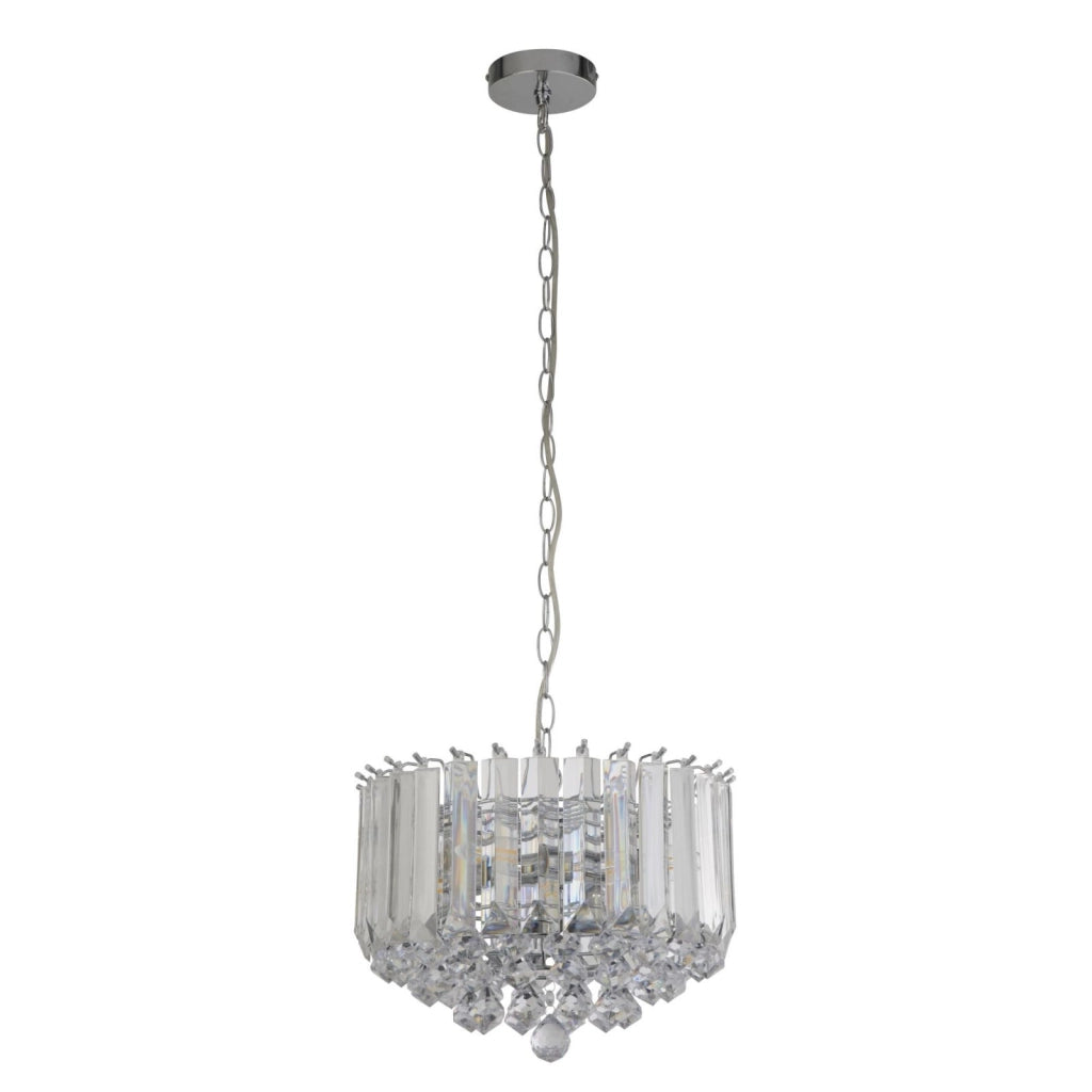 Sigma 4Lt Pendant - Metallo cromato e acrilico