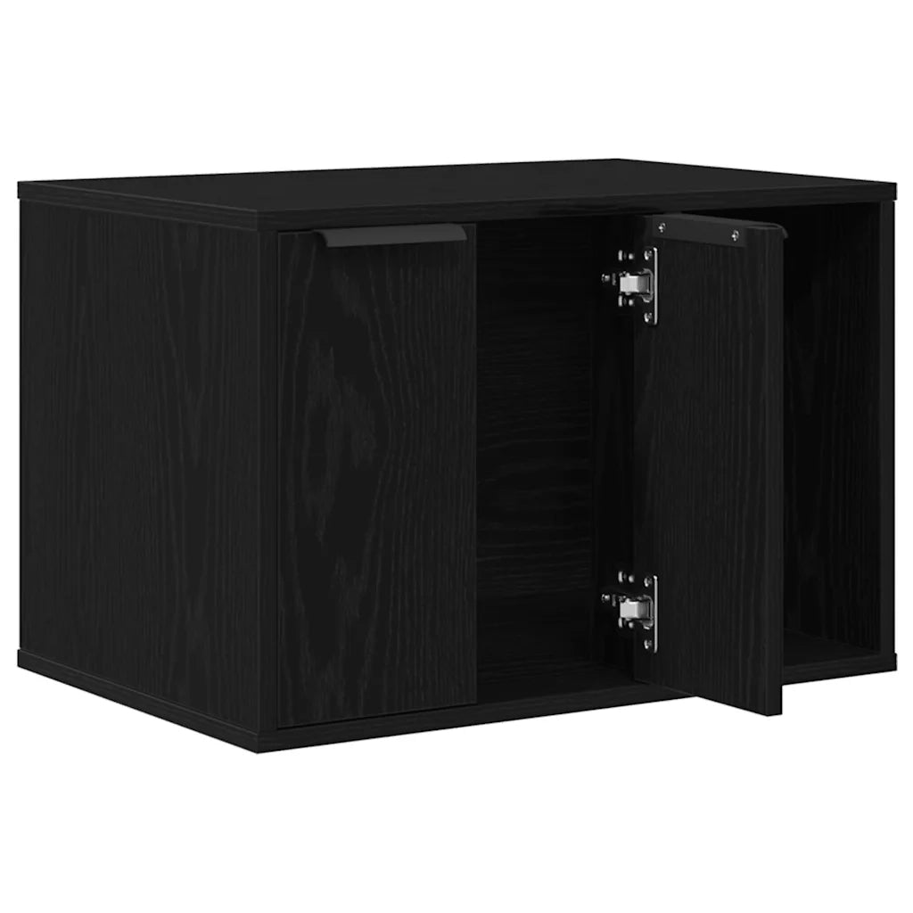 vidaXL Recinto Lettiera Gatti Rovere Nero 60x40x40 cm in Truciolato