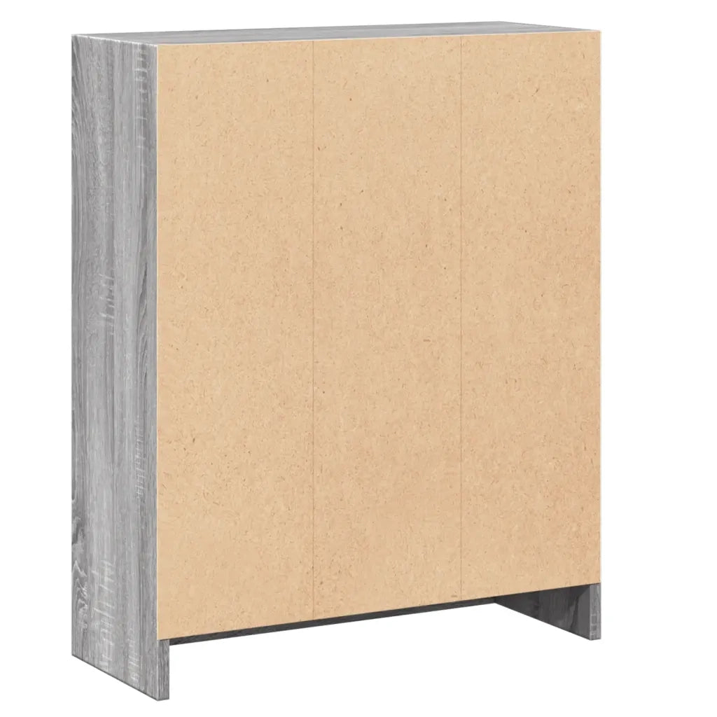Libreria Grigio Sonoma 60x24x76 cm in Legno Multistrato 815085