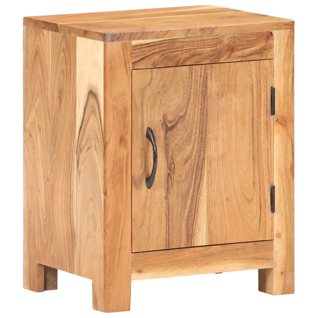 Comodino 40x30x50 cm in Legno Massello di Acacia cod mxl 30178