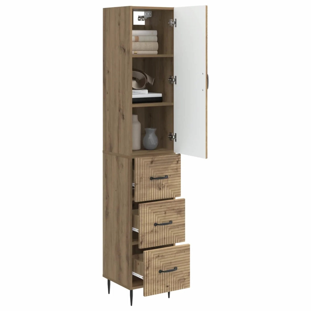Set di armadi 2 pcs Rovere Artigianale 33 x 34,5 x 90 cm 3416654