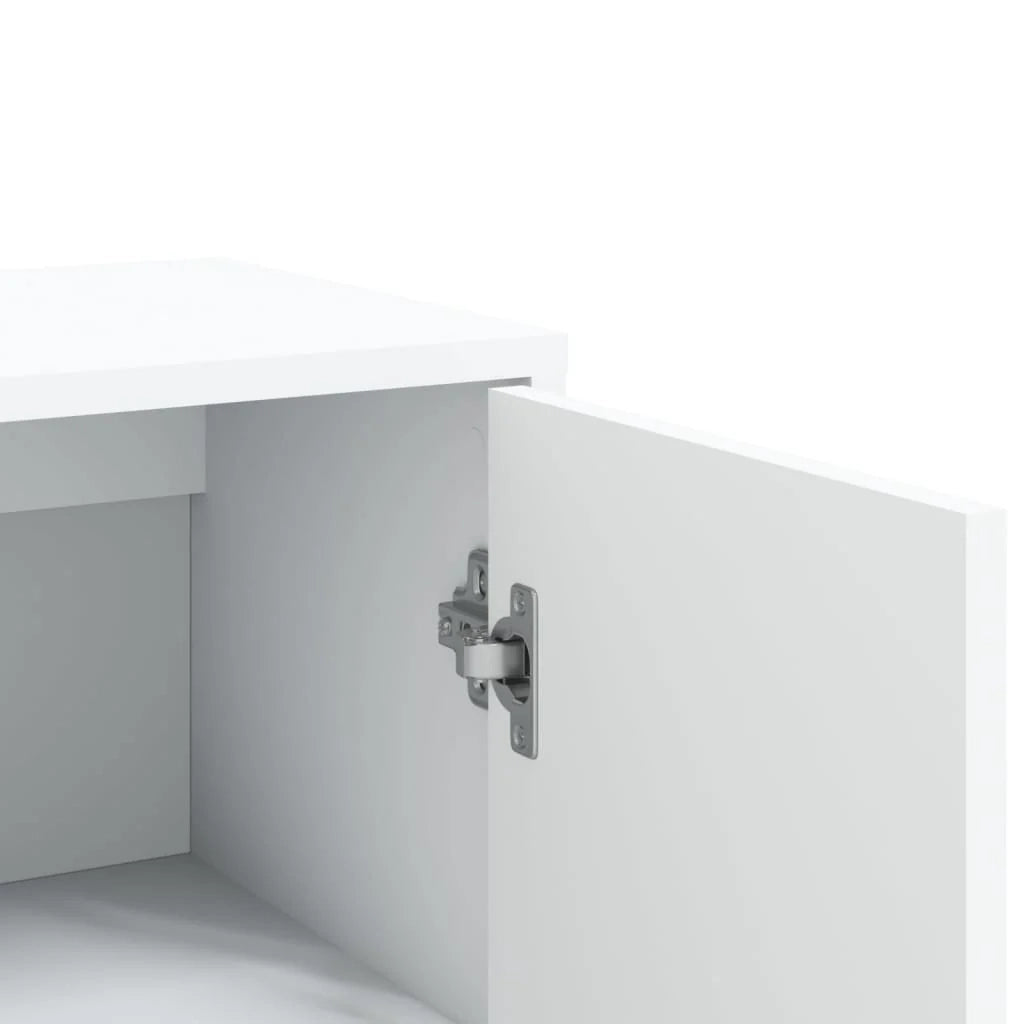Buffet credenza cassettiera armadio mobile contenitore organizer per cucina soggiorno salotto 3 pezzi 60 x 31 x 84 cm legno ingegnerizzato bianco 02_0036989