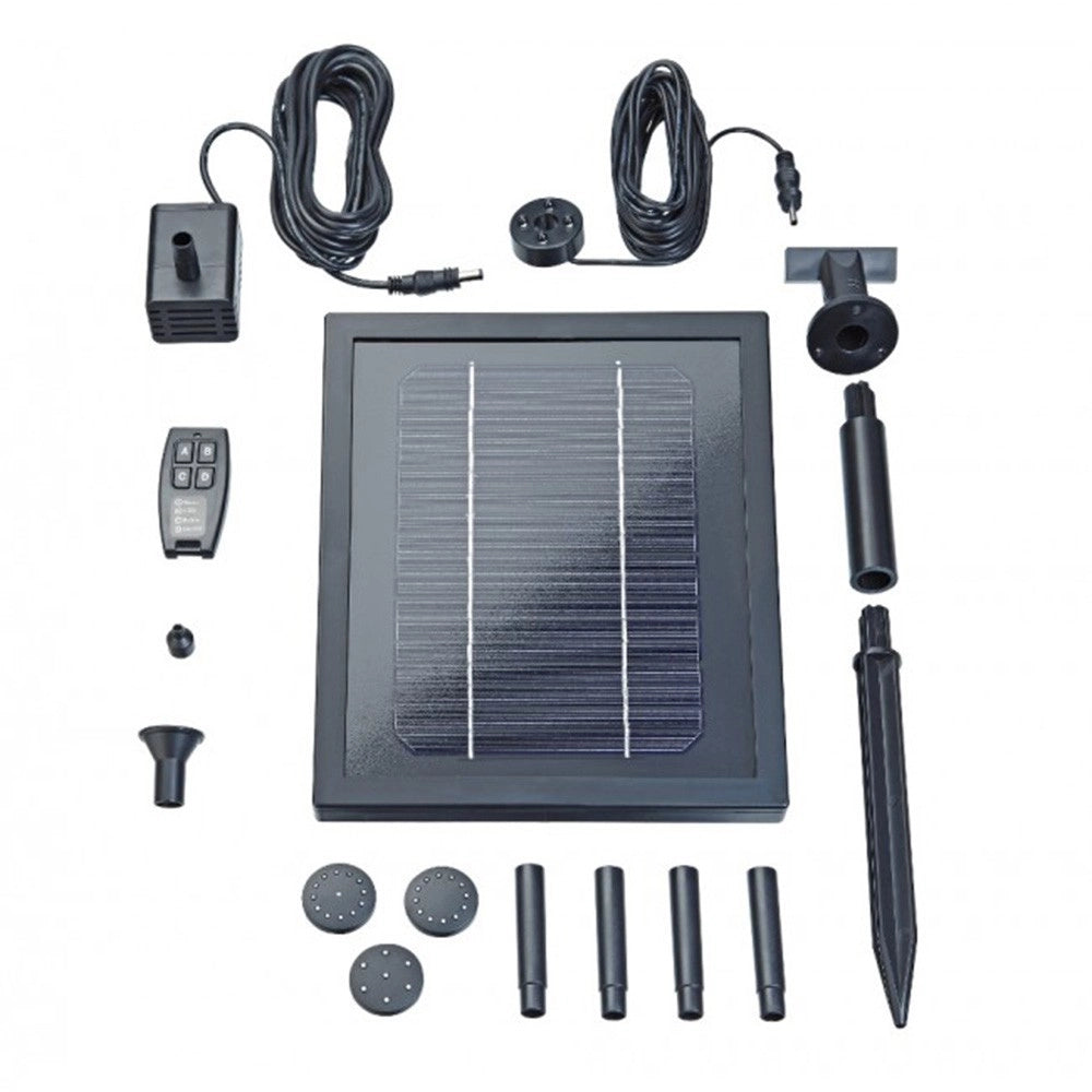 Pontec PondoSolar Control - pompa per laghetto ad energia solare con batteria ricaricabile Modello: 250