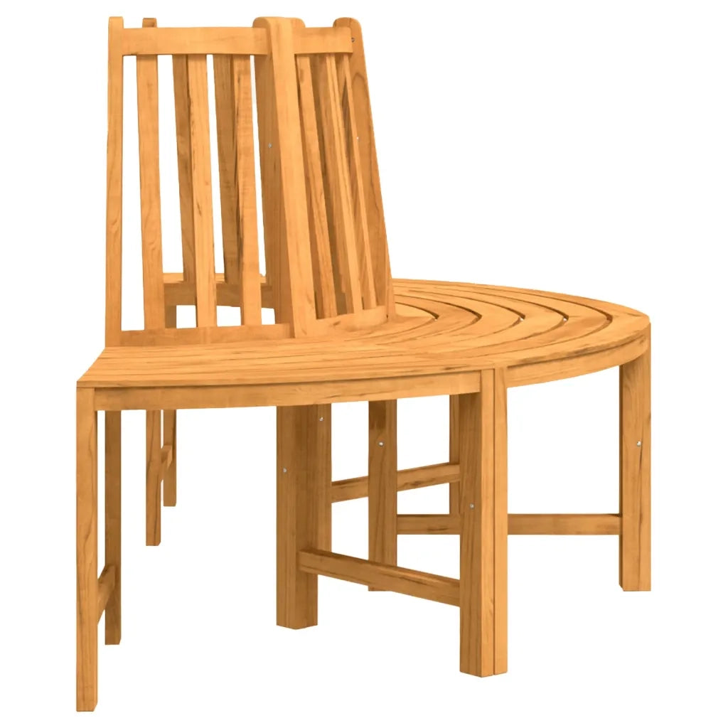 vidaXL Panche per Albero Semi Circolari 2pz Ø160cm Legno Massello Teak
