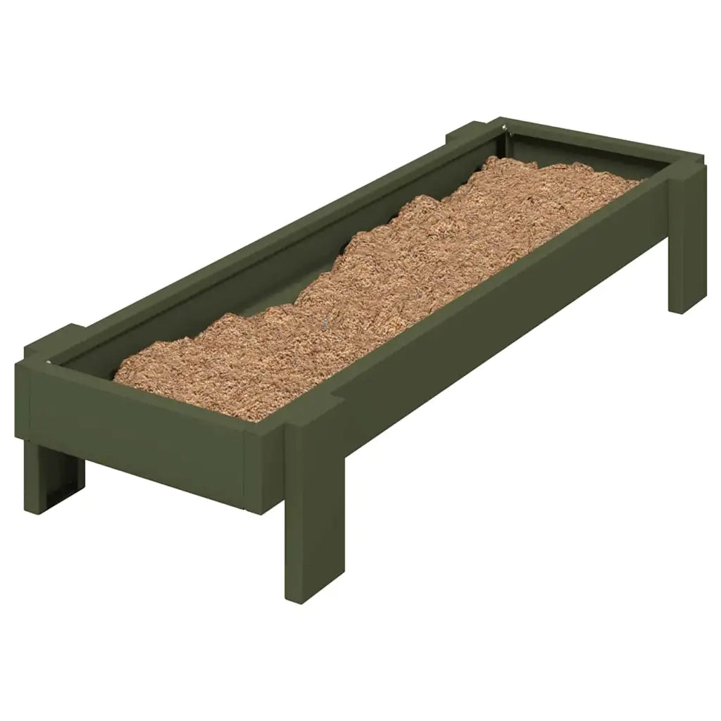 Mangiatoia per polli Verde oliva 80 x 28 x 13.5 cm CFW8842699