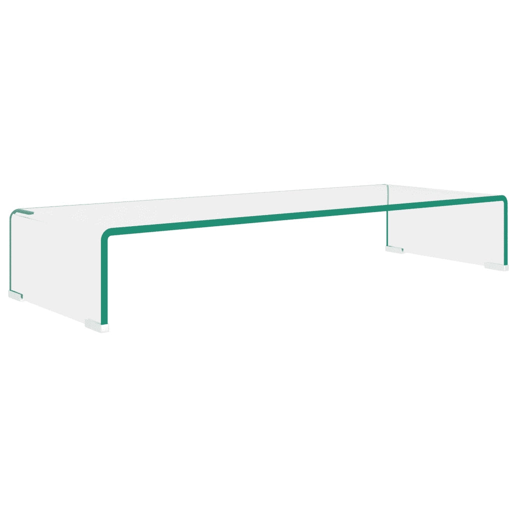 Mobile/Rialzo Porta TV in Vetro Trasparente 80x30x13 cm cod mxl 9803