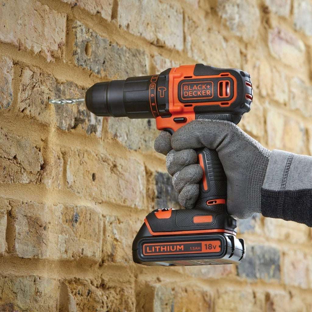 Black & Decker BDCHD18KB-QW trapano Nero, Arancione
