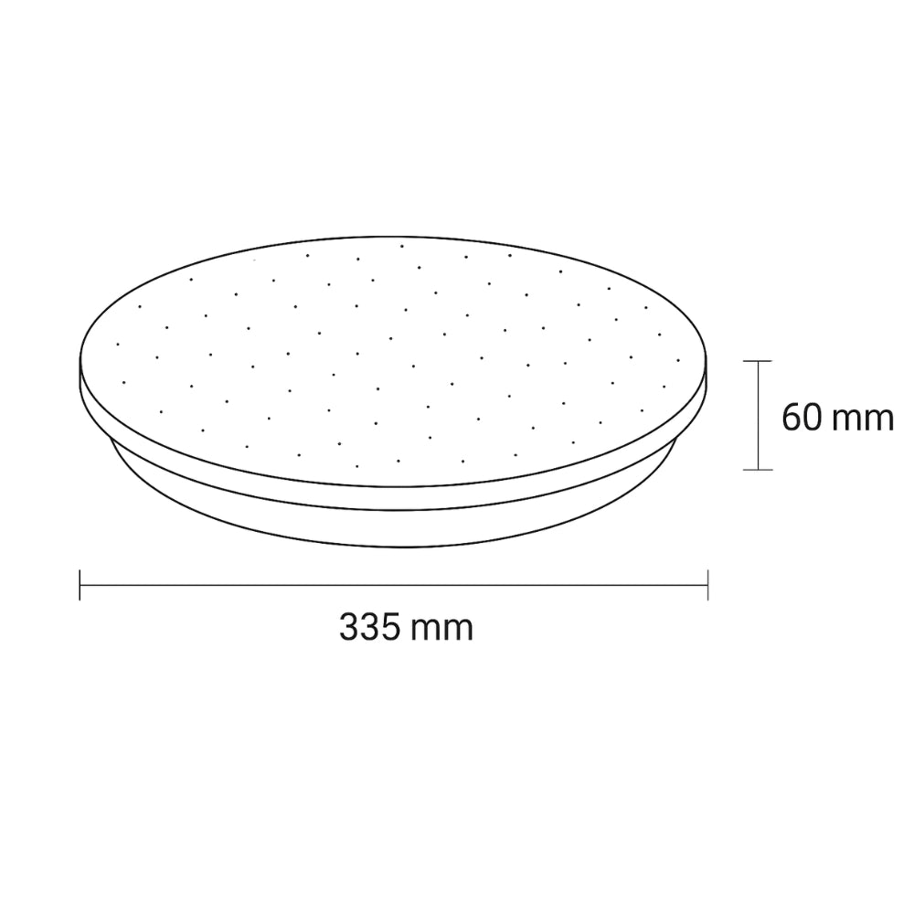 Plafoniera led optonica 2834 cct regolabile design moderno