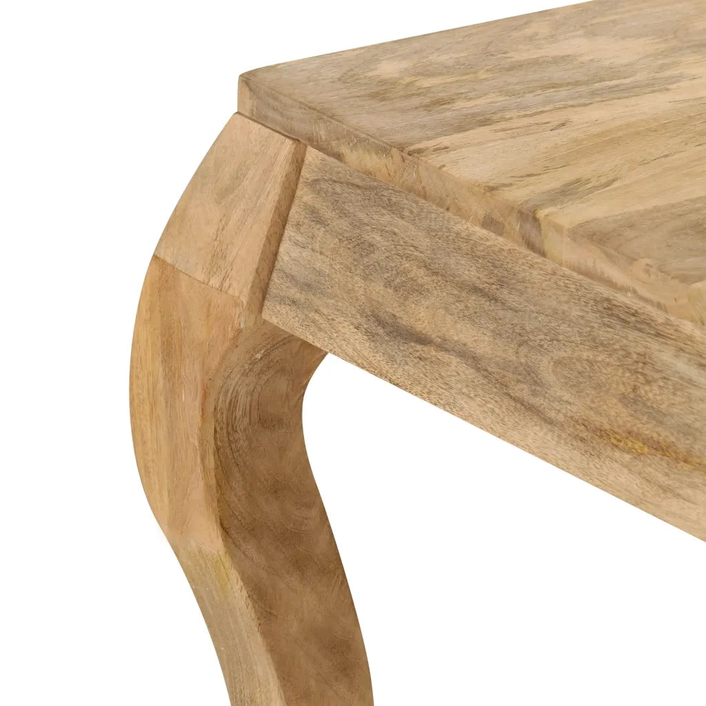 vidaXL Tavolino da Salotto in Legno Massello di Mango 80x80x40cm
