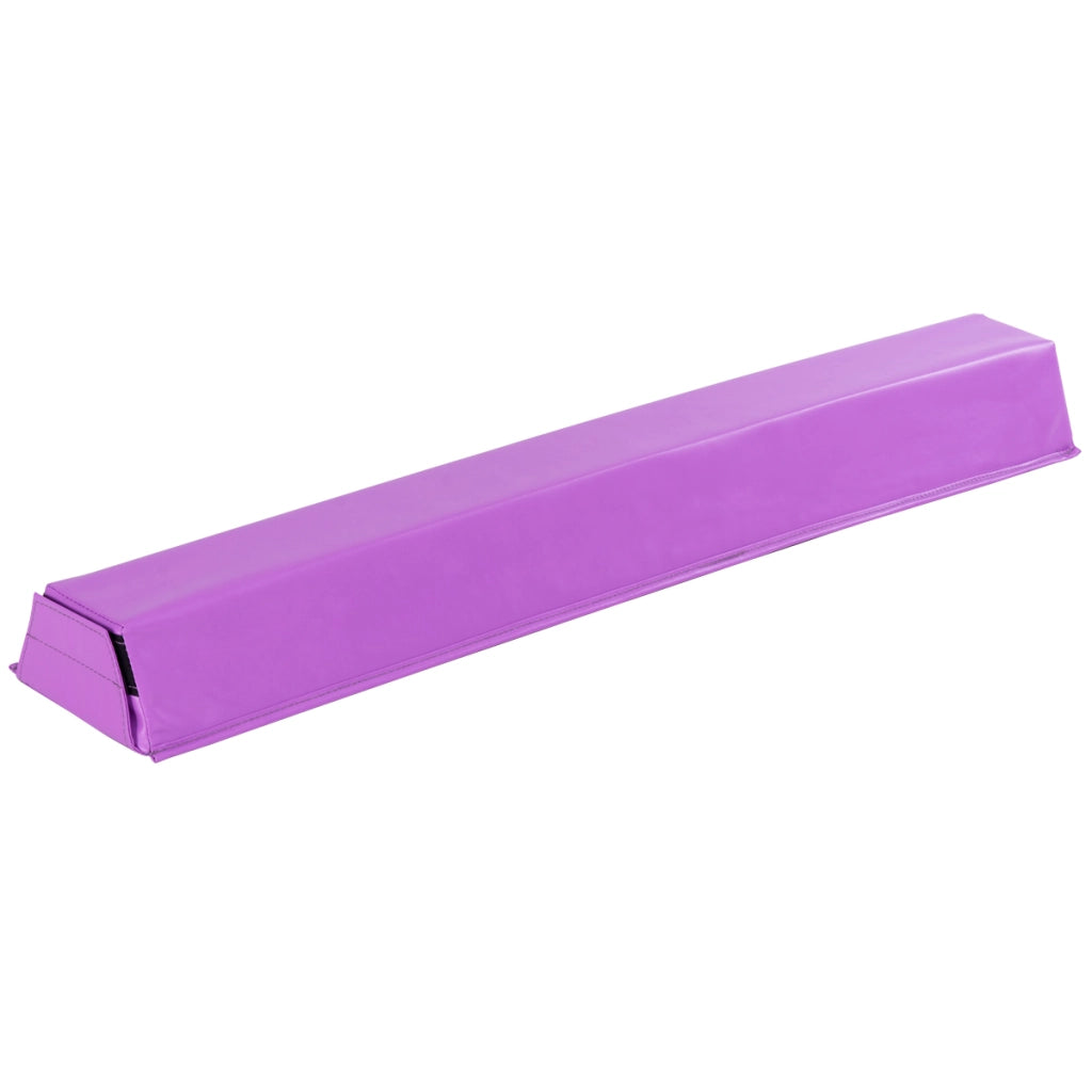 Trave da ginnastica 117cm, Trave di equilibrio con chiusura in velcro Viola