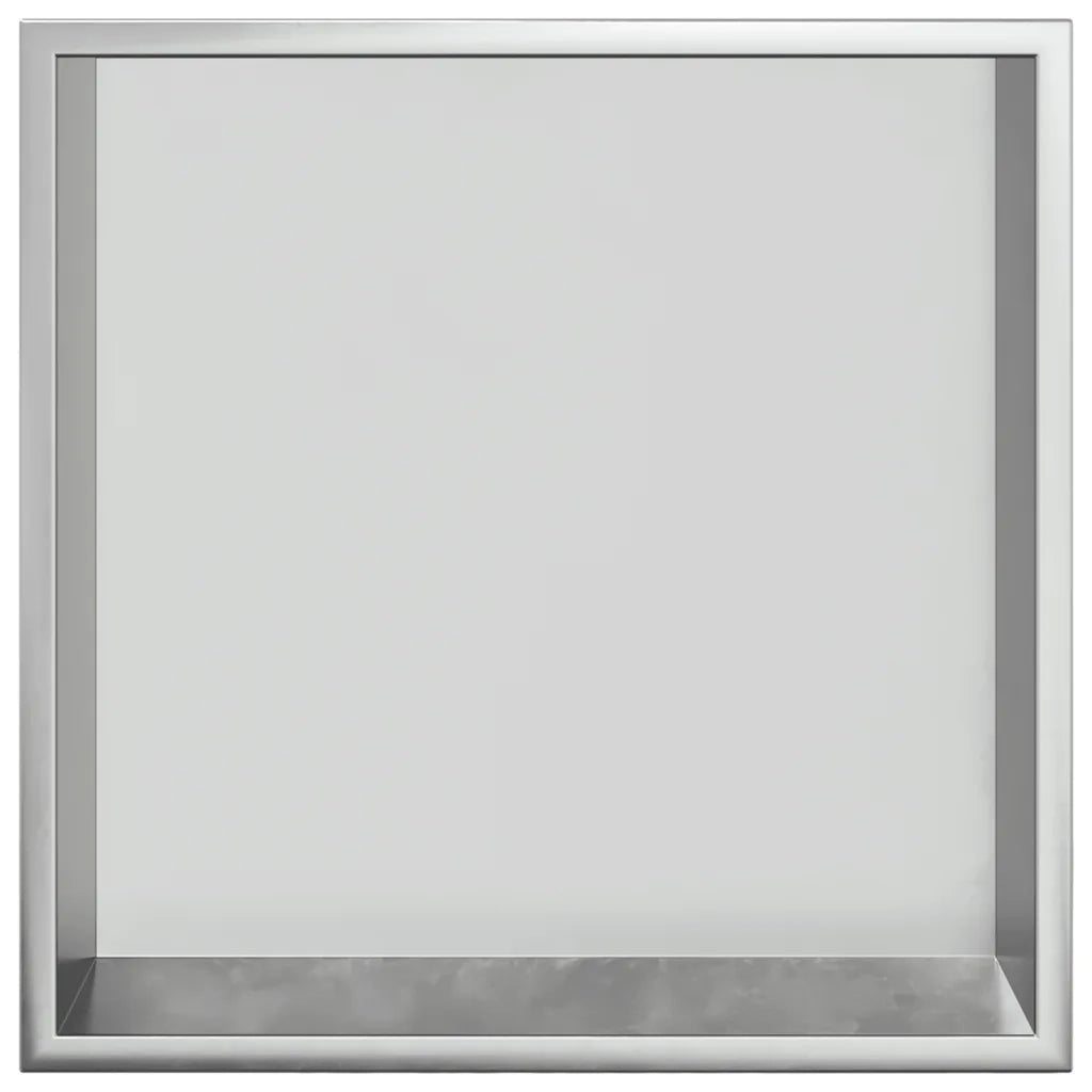 Nicchia per Doccia Argento Spazzolato 32x32x9cm in Acciaio Inox 4005124
