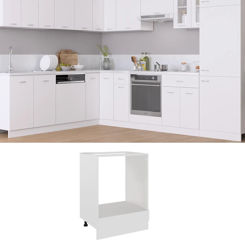 Armadio per Forno Bianco 60x46x81,5 cm in Legno Multistratocod mxl 97052