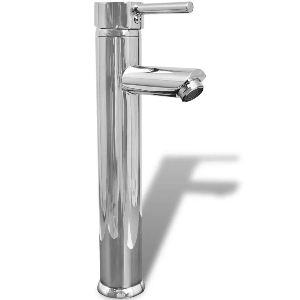 Lavello Bagno con Miscelatore in Ceramica Rotondo Bianco CFW4512924