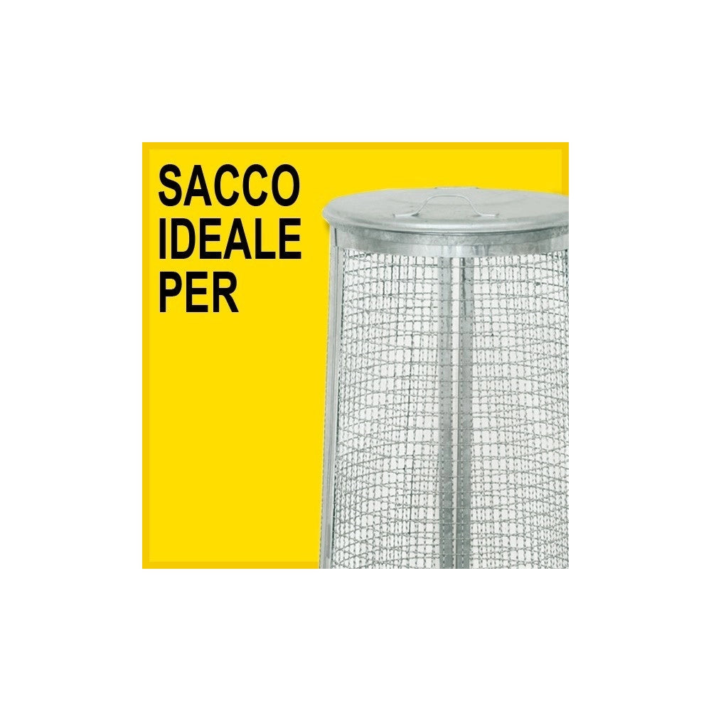 Trade Shop - 5 Sacchi Spazzatura Senza Maniglie Neri 90 X 120 Cm 150 Litri Super Resistenti -
