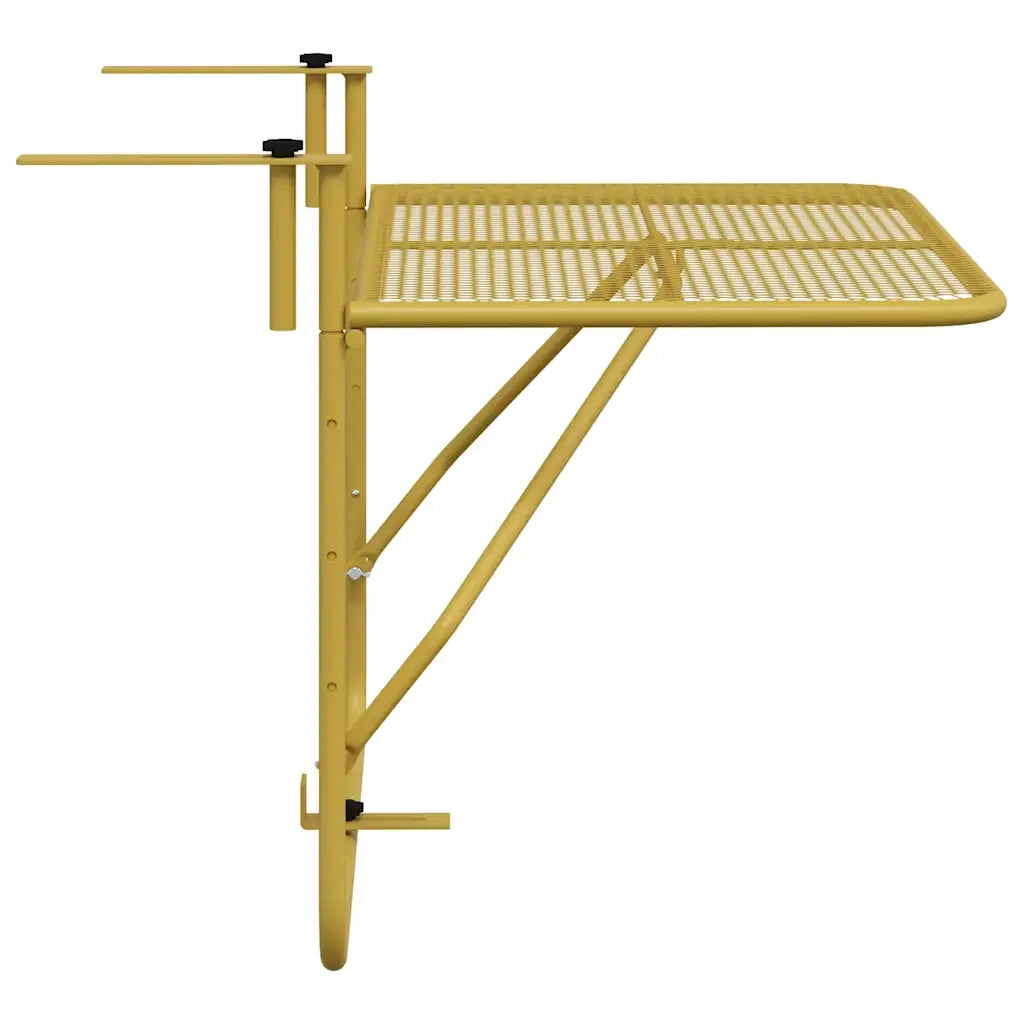 Tavolo da Balcone Oro 60x40 cm in Acciaio cod mxl 34386