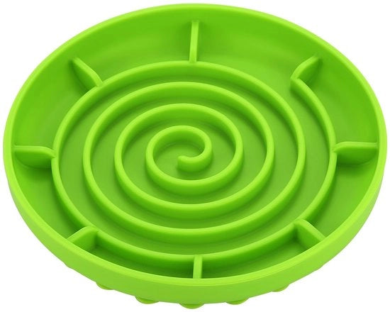 Insert anti-gulping per cani in silicone per alimentatore lento per cani, modello DW-001, compatibile con tutte le dimensioni di cani, materiale food-grade silicone, facile da pulire, riduce il rischio di gulping.
