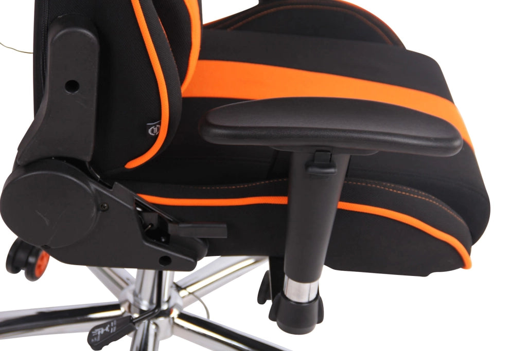Sedia Ufficio Massaggiante Limit XM In Tessuto Nero/arancione