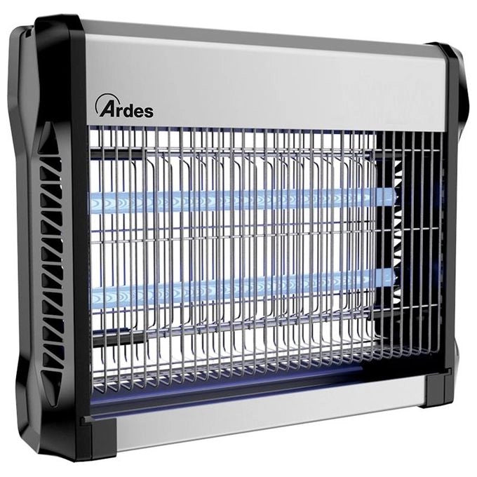 Ardes AR6S16C ZAK Zanzariera a Scarica Elettrica 27W 2 Lampade UV 8W Copertura 50 m² colore Nero