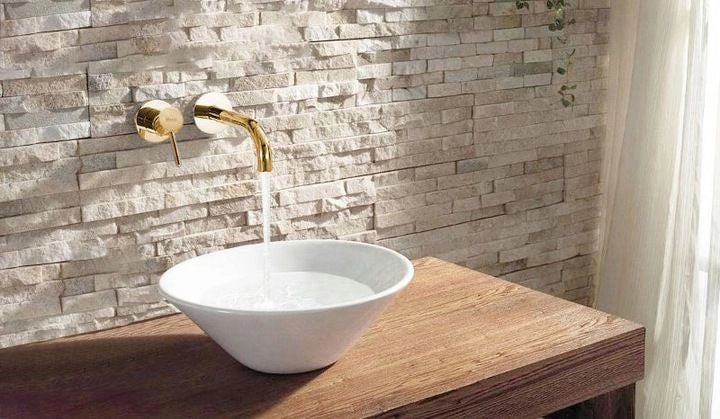 Rubinetto Da Incasso Rea Lungo Gold + Box