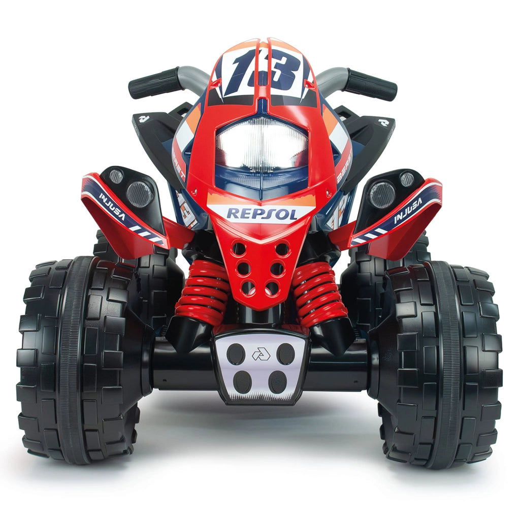 Quad Elettrico per Bambini 12V The Beast Repsol Fino a 6 km/h Rosso e Blu