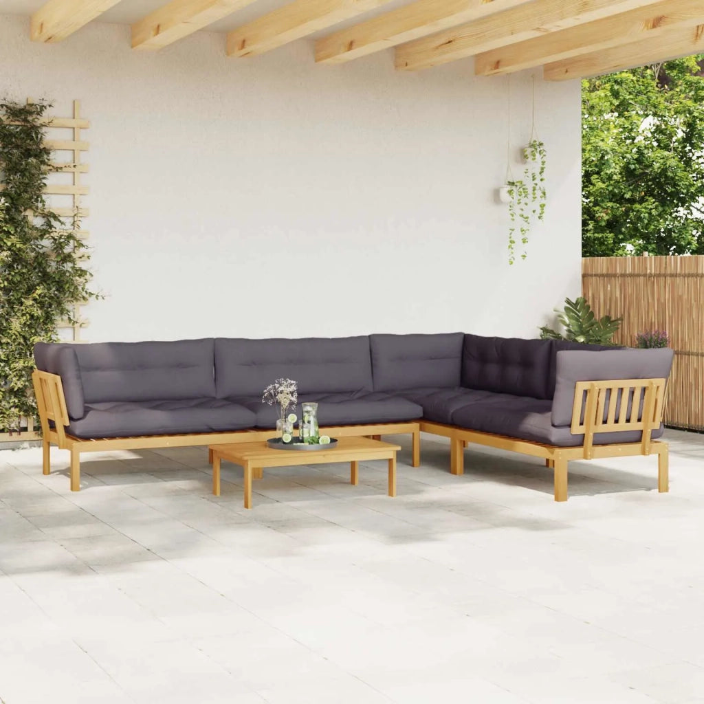 5 Pezzo Unità di divano pallet da giardino 3418301