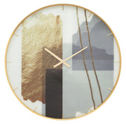 Orologio da Parete Motif 5x80x5 cm in Vetro MDF e Metallo Multicolor