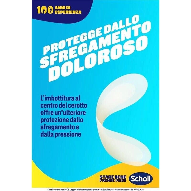 SCHOLL CEROTTI PER LE VESCICHE DEI PIEDI AD ALTO POTERE ADESIVO RESISTENTI ALL'ACQUA E A LUNGA TENUTA DA 5 CEROTTI