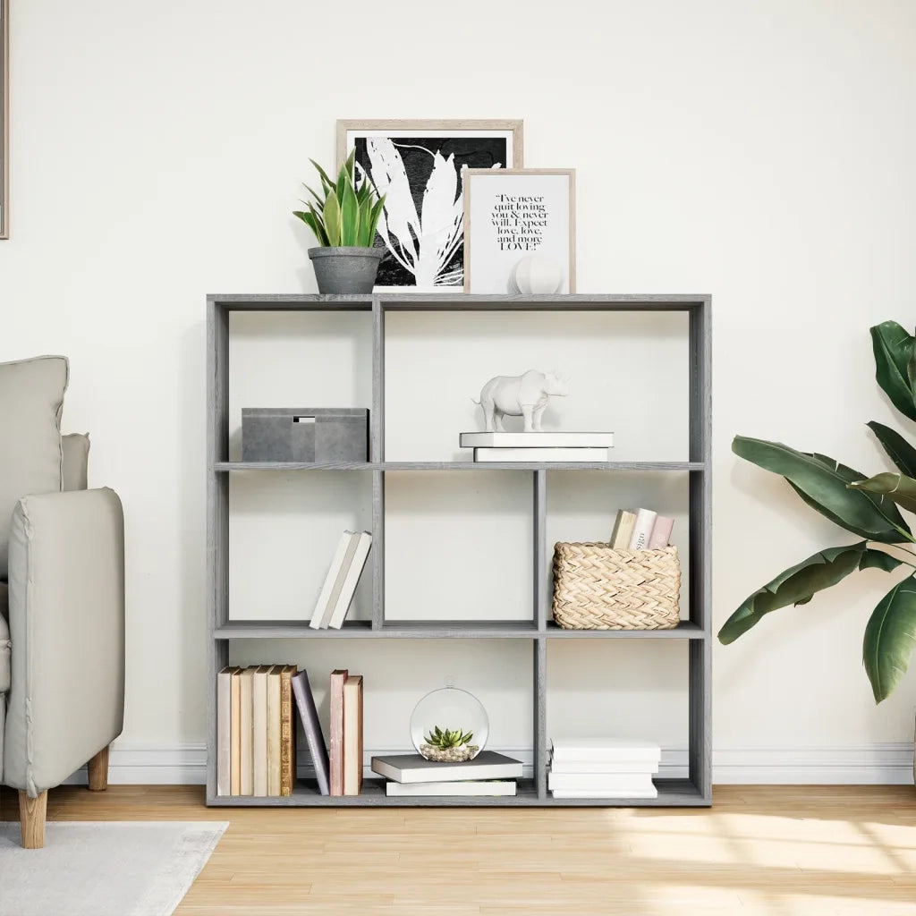 vidaXL Libreria Divisorio Grigio Sonoma 102x29x103,5 cm in Truciolato