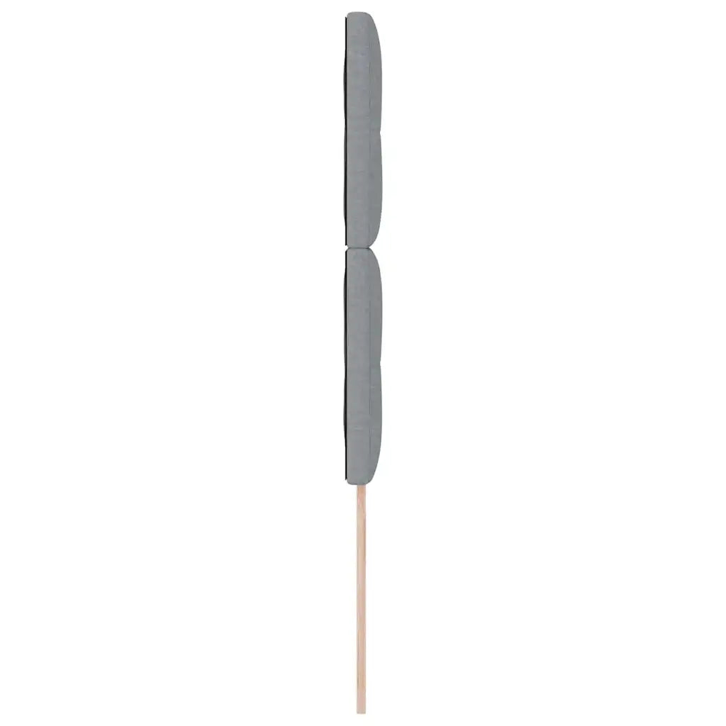 Testiera LED con testiera Grigio chiaro 100 cm Poliestere 3338410