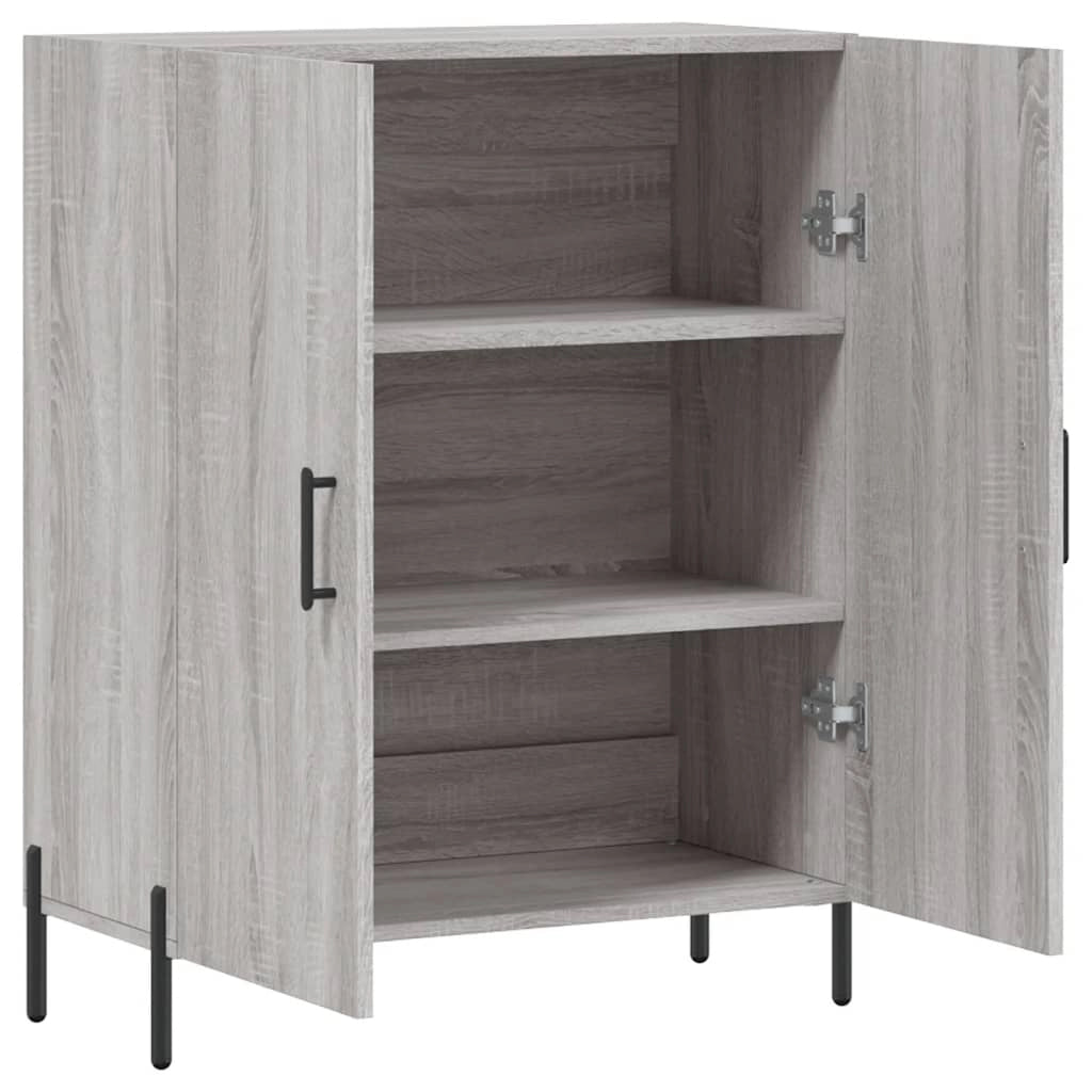 Buffet credenza cassettiera armadio mobile contenitore organizer cucina soggiorno Sonoma 69,5 x 34 x 90 cm legno ingegnerizzato grigio 02_0036497