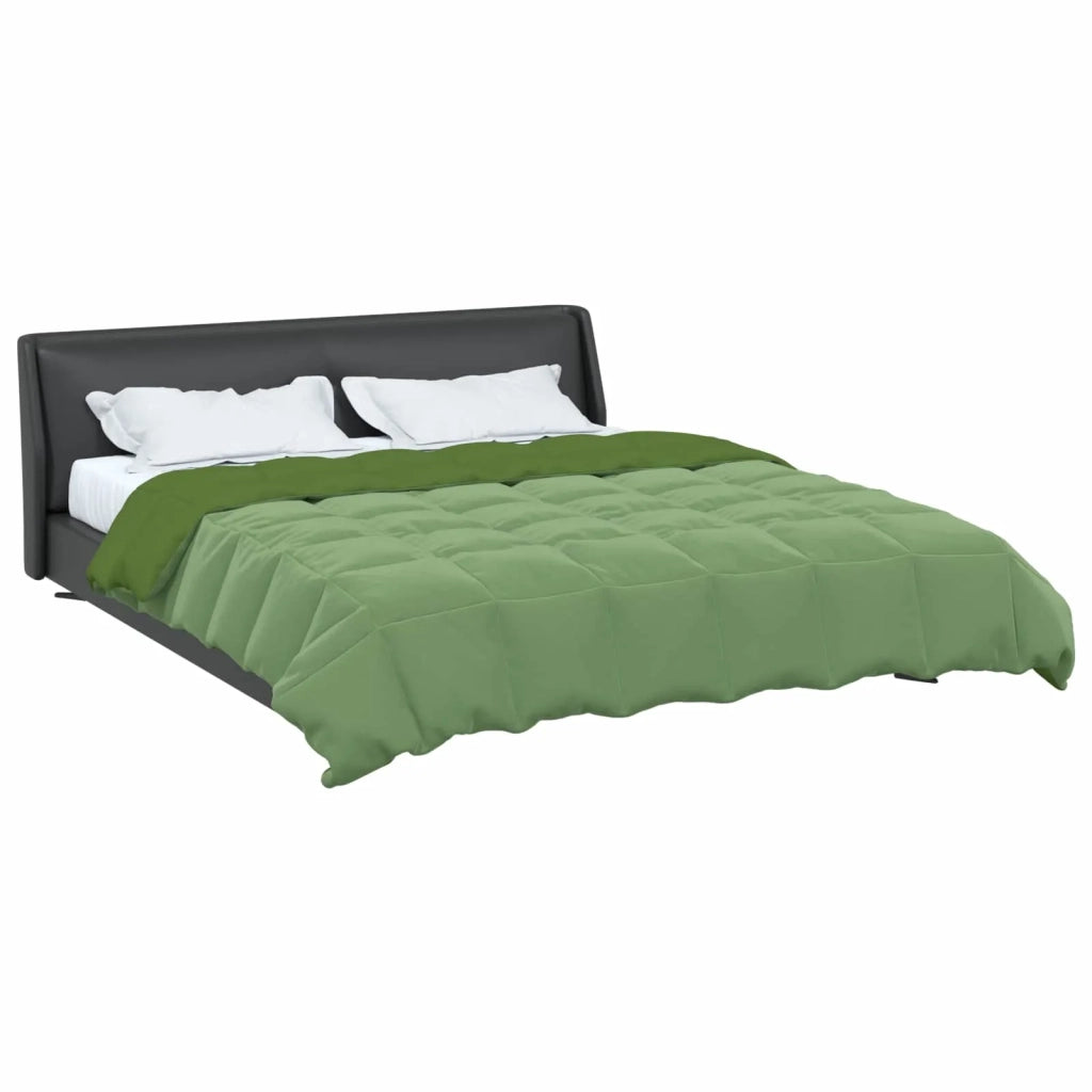 Piumone | Duvet Estivo Trapuntato Verde 200 x 200 cm Microfibra