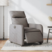 Poltrona Elettrica Reclinabile Tortora in Tessuto 3206688