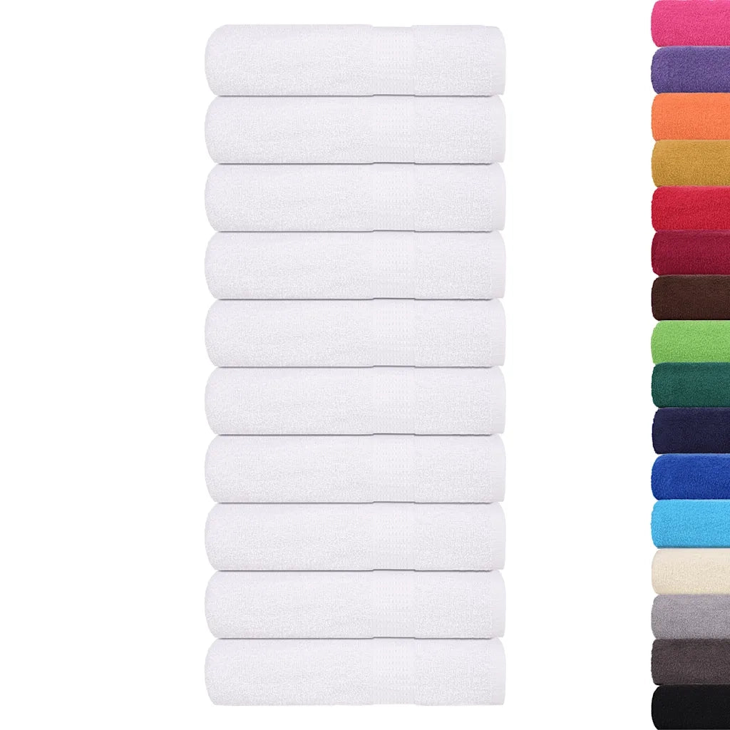 Asciugamani FROGN 10 pz | Teli per bagno Bianco 50x100 cm 360 g/m2
