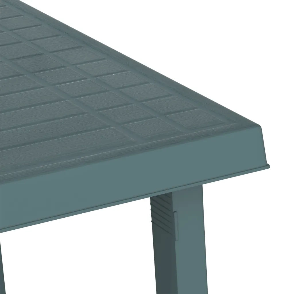 Tavolino da Giardino | Tavolo da Campeggio Verde 79x56x64cm in PP Aspetto in Legno