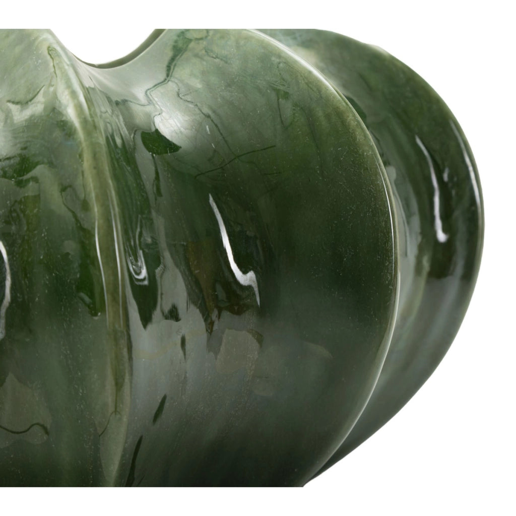 Vaso Decorativo VKH834, Verde, Ceramica, 31x31x16 cm