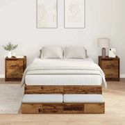 Struttura letto con contenitore Legno vecchio 120 cm 3335691