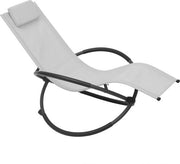 Sedia a Sospensione per Esterno - Sedia da Giardino, Sedia da Sole, Sedia da Sole - Resistente ai Cambiamenti di Clima & Comoda - 152x53x88 cm - Grigio chiaro