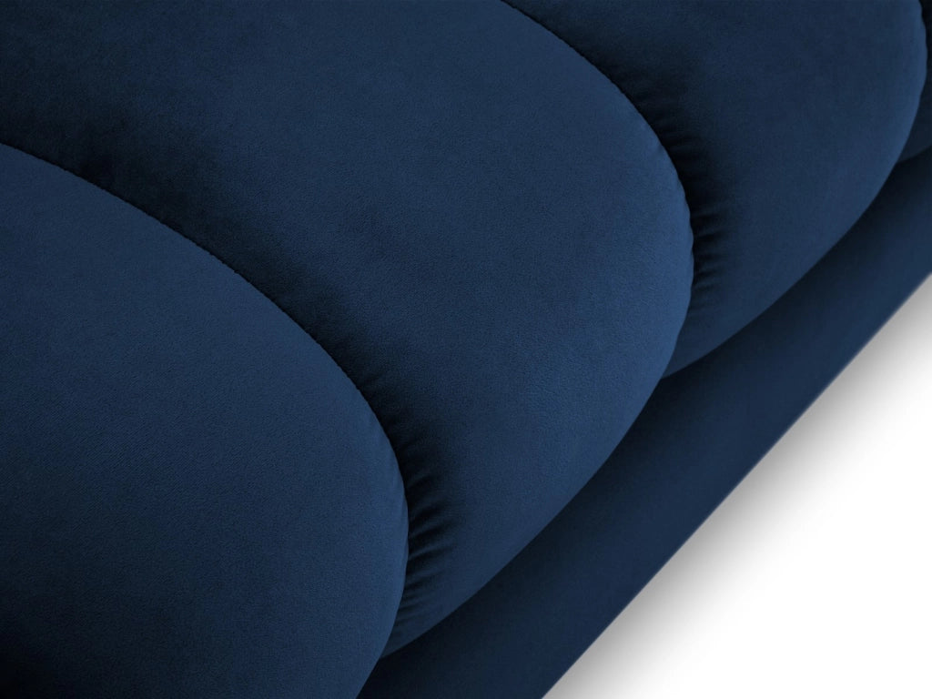 Cosmopolitan Design - Chaise longue destra "Bali" in velluto blu reale 