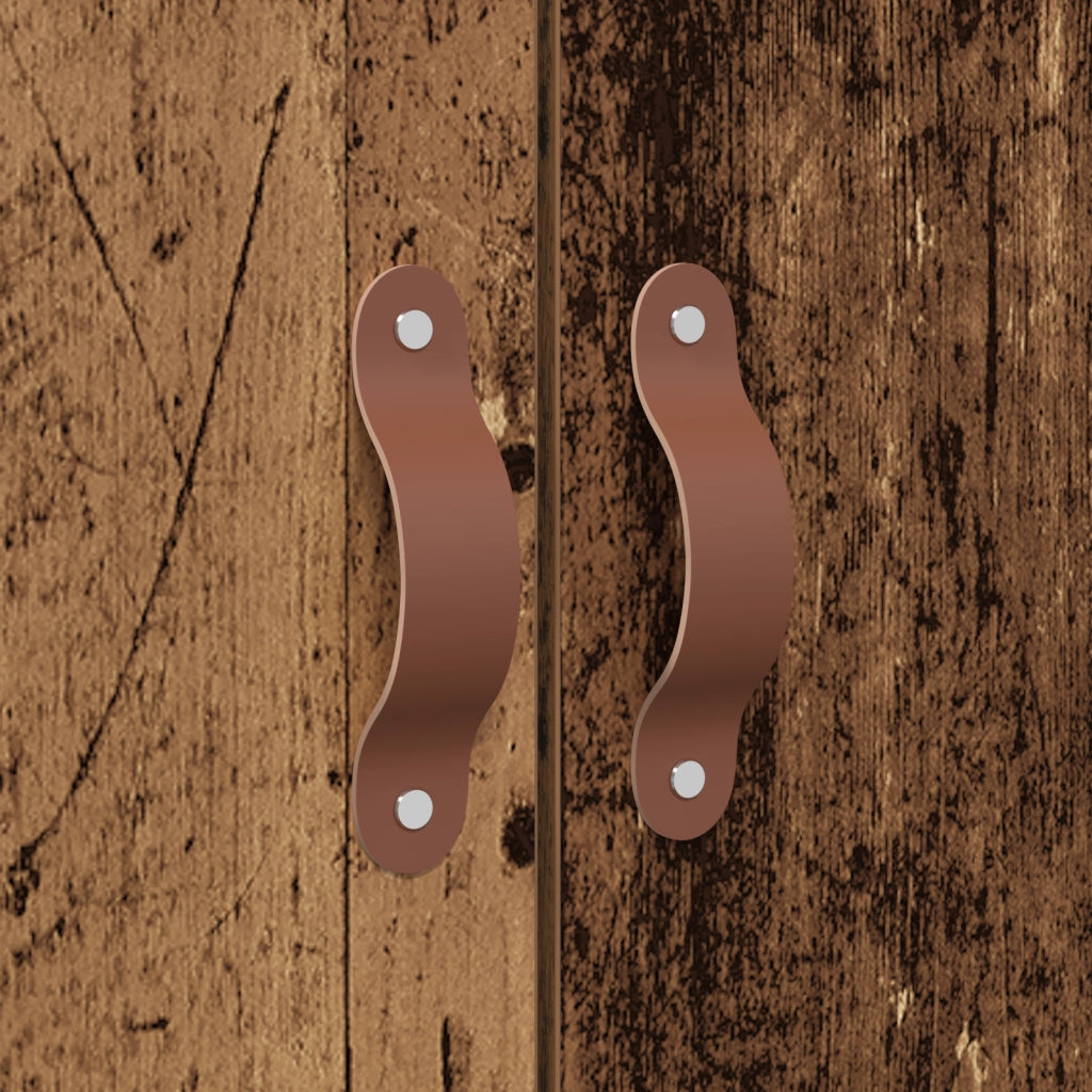 Struttura Letto con Contenitore Legno Invecchiato 150x200 cm