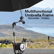 Sostegno per Ombrellone Leggero - Supporto per Ombrello Flessibile - Supporto per Bambino - Supporto per Sedia a Rotelle - Supporto per Bicicletta - Materiale Duraturo/ABS