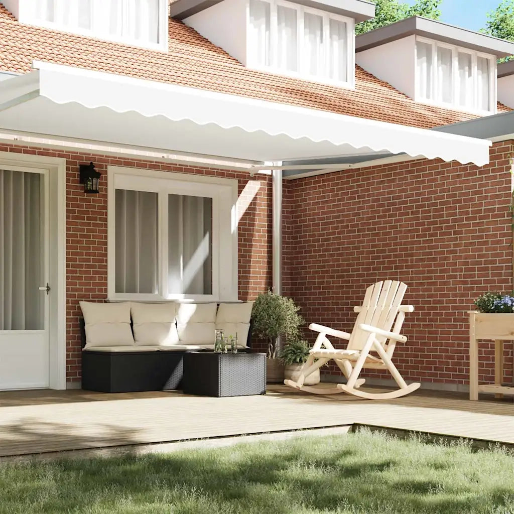 Tenda a Braccio Bianco 430 x 20 cm Tela 42000768