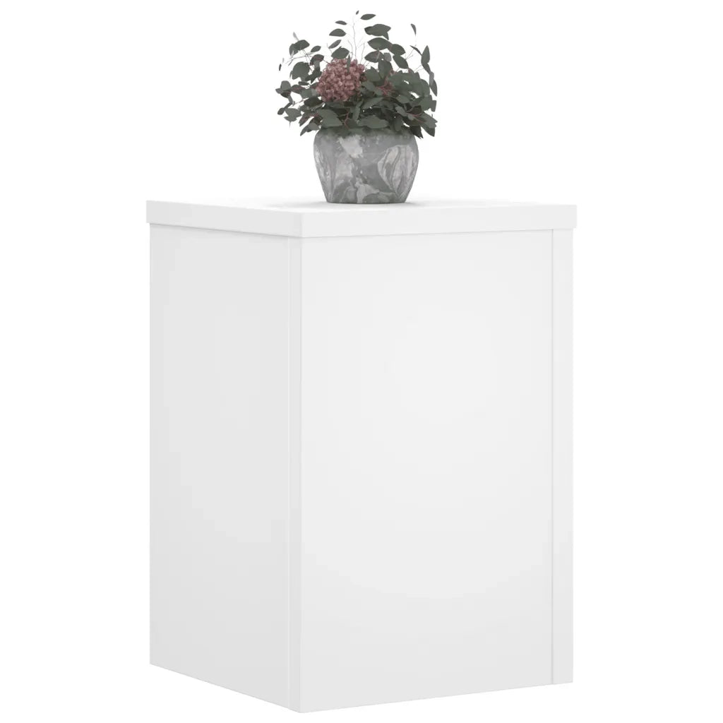 Supporti per Piante 2 pz Bianchi 25x25x35 cm Legno Multistrato 852906