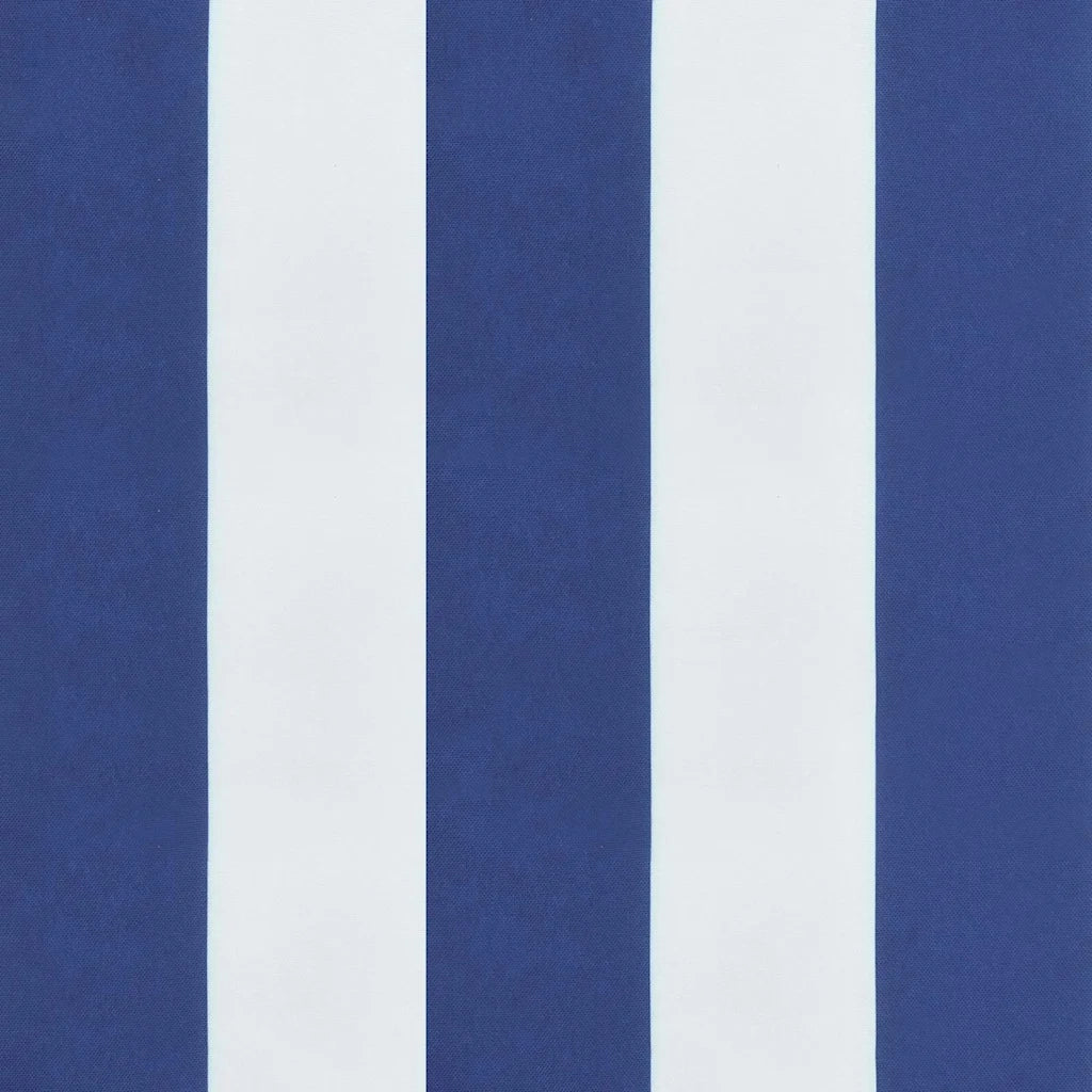 Cuscini per Sedia 2 pz Strisce Bianche e Blu 40x40x4 cm Tessuto 361011
