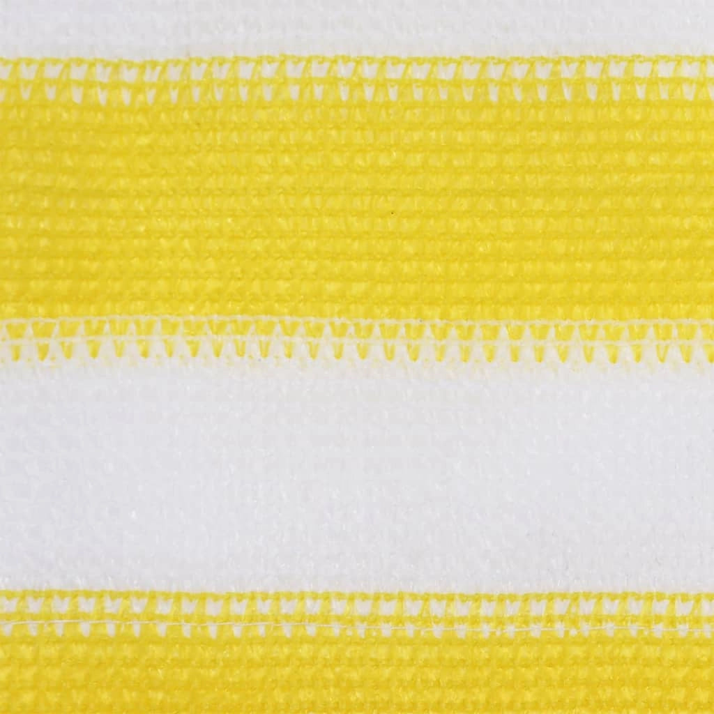 Schermo per balcone schermo per la privacy 120 x 500 cm HDPE giallo e bianco 02_0010209