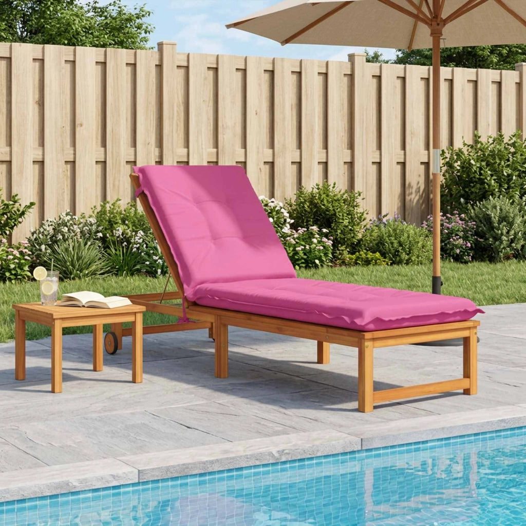 Cuscino per Lettino GEMERT 100% Poliestere Rosa 190 x 50 x 9 cm 947364