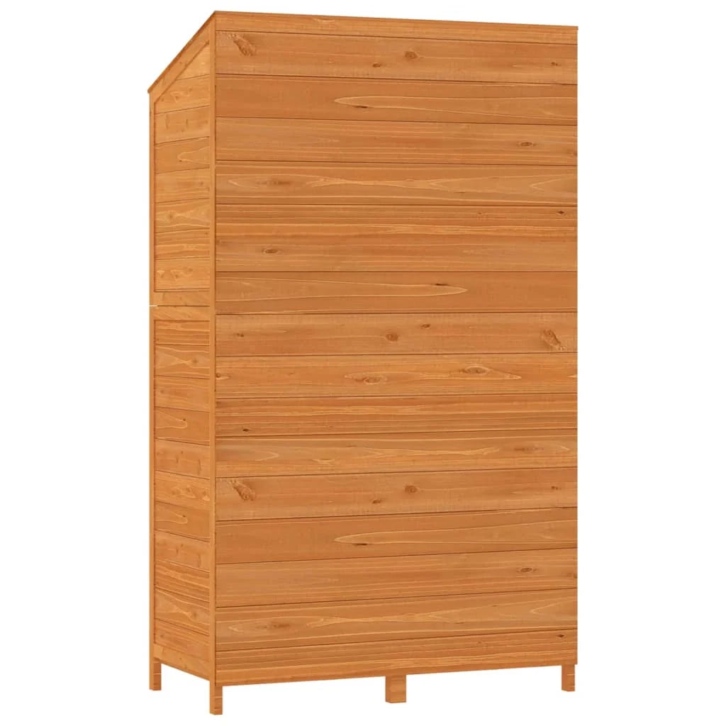 Casetta da giardino 102 x 52 x 1745 cm in legno massello di abete marrone 02_0044045
