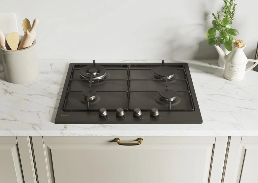 Candy Classic CHW6BR4WGTGH Antracite Da incasso 59 cm Gas 4 Fornello(i)
